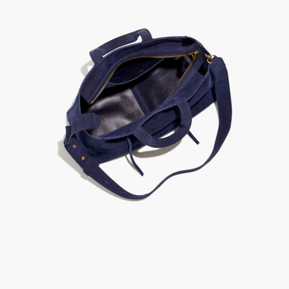 Madewell The Elsewhere Tie Crossbody in Night Vision (deep navy) - Suede, NWT - Picture 2 of 4